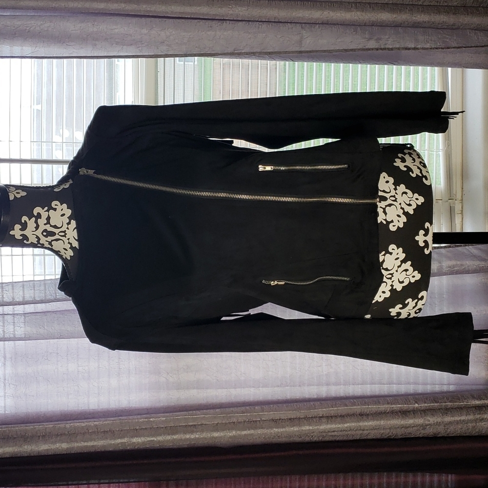 Black fringe cowgirl jacket